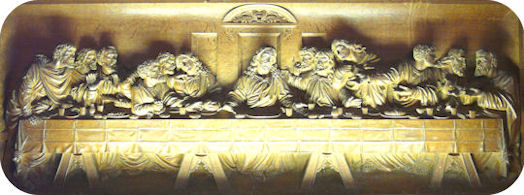 Carving depicting the Last Supper